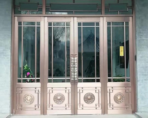 不銹鋼玻璃地簧門